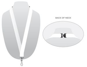 1" Digitally Sublimated Lanyard w/ Sewn on Breakaway