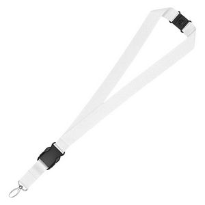1" Eco Friendly rPET Lanyard w/Buckle and Safety Breakaway