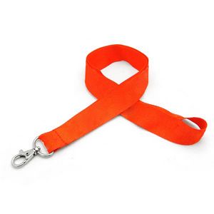1" Silkscreened Flat Lanyard w/ Deluxe Swivel Hook