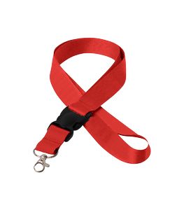 1" Silkscreened Flat Lanyard w/ Detached Buckle