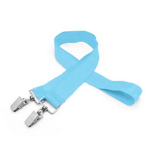 1" Silkscreened Flat Lanyard w/ Double Standard Attachment