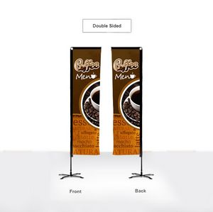 10' Double-Sided Standard Advertising Flag - Rectangle in Full Color