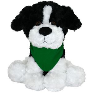 10" Large Sitting Dog - Black & White