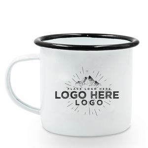 10 OZ Coffee Mug Enamel Campfire Mug