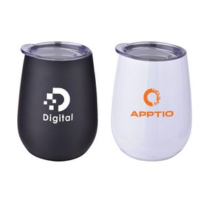 10 Oz. Stainless Steel Lined Vacuum Wine Tumbler