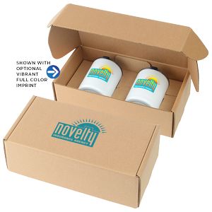 10 Oz. Stainless Steel Low Ball Glasses Gift Box Set