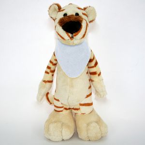 10" Stuffed Long Body Animal - Tiger