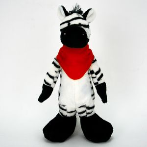 10" Stuffed Long Body Animal - Zebra