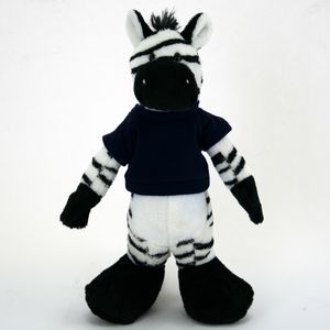 10" Stuffed Long Body Animal - Zebra