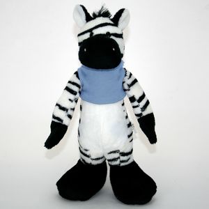 10" Stuffed Long Body Animal - Zebra