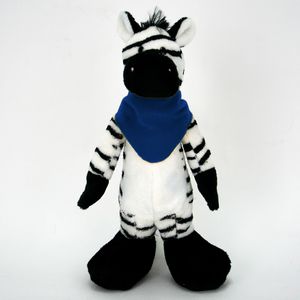 10" Stuffed Long Body Animal - Zebra