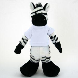 10" Stuffed Long Body Animal - Zebra
