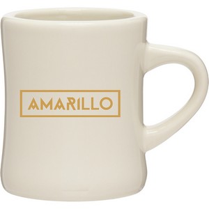 10 oz Diner Ceramic Mug (Natural White)