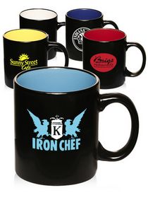 11 Oz. Matte Two-Tone Coffee Mugs