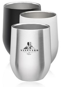 11 Oz. Stainless Steel Stemless Wine Glasses