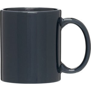11 oz C-Handle Ceramic Mug (Navy Blue)