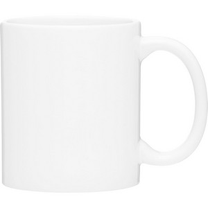 11 oz C-Handle Ceramic Mug (White)
