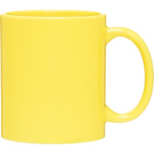 11 oz C-Handle Ceramic Mug (Yellow)