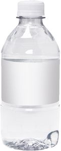 12 Oz. Custom Labeled Bottled Spring Water w/Flat Cap
