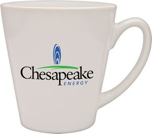 12 Oz. White Café Collection Ceramic Mug