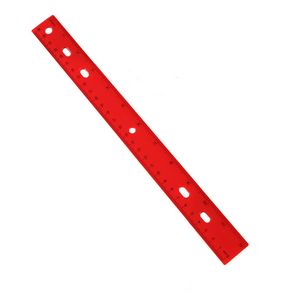 12" Plastic Ruler With Holes