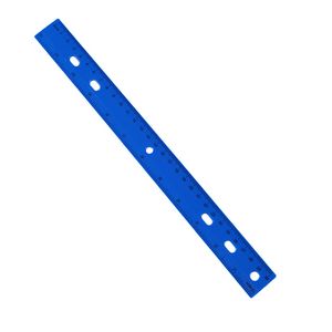 12" Plastic Ruler With Holes