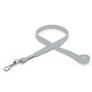 1/2" Silkscreened Flat Lanyard w/ J Hook