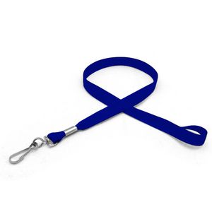 1/2" Silkscreened Flat Lanyard w/ J Hook