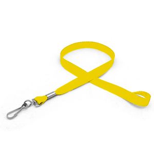 1/2" Silkscreened Flat Lanyard w/ J Hook