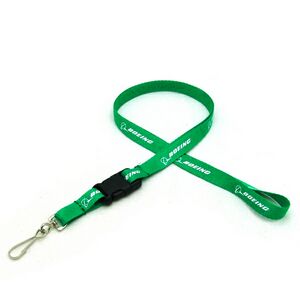 1/2" Silkscreened Flat Lanyard w/Detached Buckle