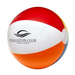 12" Six Color Beach Ball