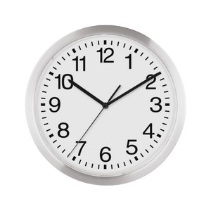 12" Slim Metal Wall Clock"