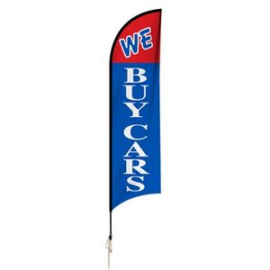 12' Stock Feather Flag Kit w/Ground Spike Spindle
