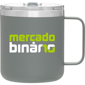 12 oz Camper Travel Mug (Matte Gray)