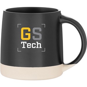 12 oz Magnolia Ceramic Mug (Black)