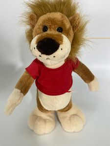 13" Stuffed Long Body Animal - Lion