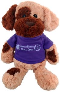 14" Embroidered Eye Brown & Tan Dog