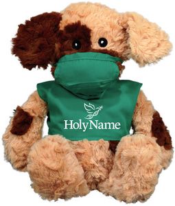 14" Embroidered Eye Brown & Tan Dog