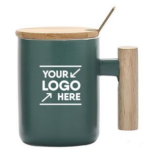 14 Oz. Ceramic Mug w/Spoon