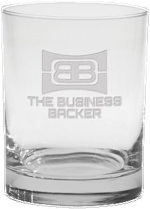 14 Oz. Executive Double Old Fashion - Etched