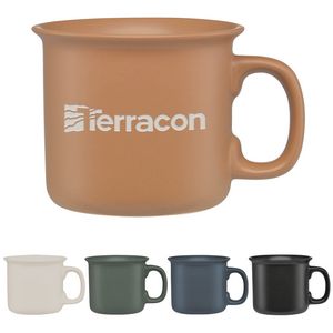 14 Oz. Natural Collection Ceramic Mug - Etched