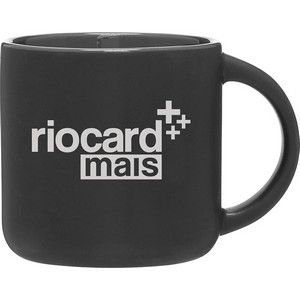 14 oz Minolo Ceramic Mug (Matte Black/Storm Gray)