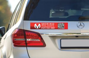 15'' Custom Adhesive Windshield Slogan Decal