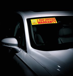 15'' Custom Adhesive Windshield Slogan Decal