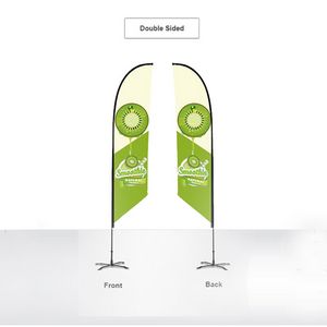 15' Double-Sided Standard Advertising Flag in Full Color