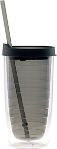 15 Oz. Fun Cup Collection Tumbler w/Color Straw & Black Lid