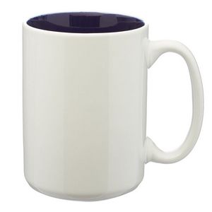 15 Oz. Glossy Two Tone Ceramic Mugs