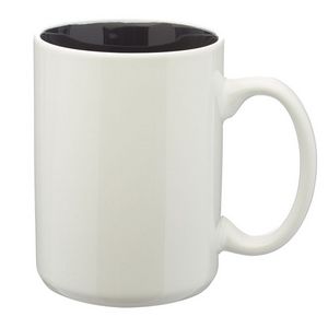 15 Oz. Glossy Two Tone Ceramic Mugs