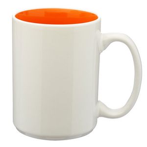15 Oz. Glossy Two Tone Ceramic Mugs
