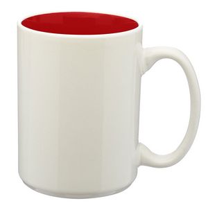 15 Oz. Glossy Two Tone Ceramic Mugs